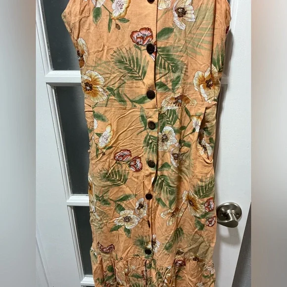 Monteau Floral Print Button Down Dress - Picture 3 of 14